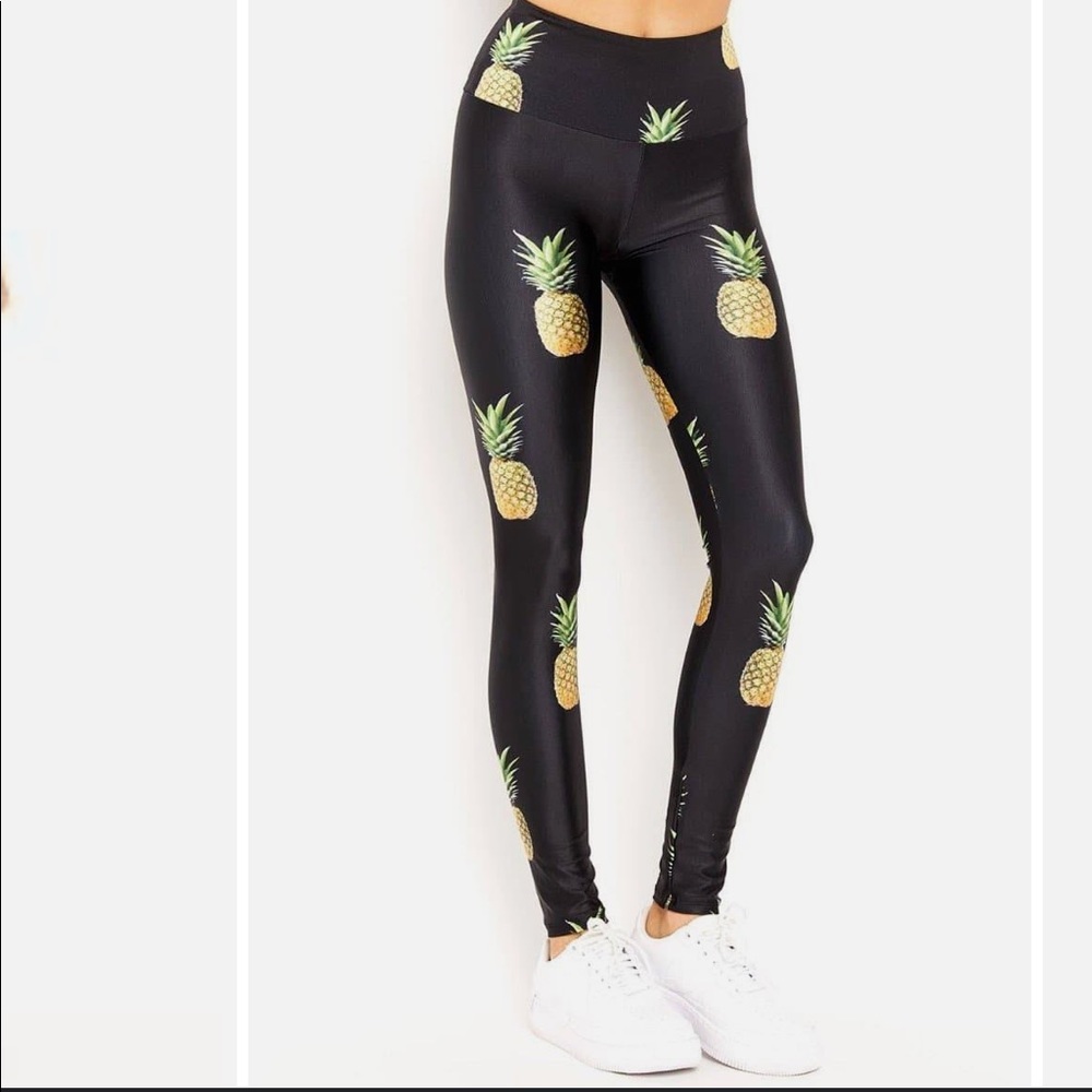 Gold sheep pineapple party legging